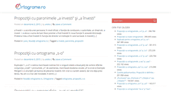 Desktop Screenshot of ortograme.ro